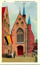 Vtg Postcard - Church in the Belgian Village - Chicago World&#39;s Fair 1933... - £10.06 GBP