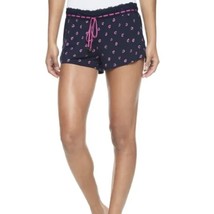 Juicy Couture NWT $58 Regal Pop Heart Sleep Essentials Shorts Blue Pink Size L - £17.47 GBP