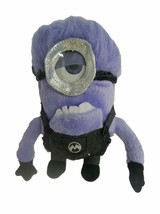 Despicable Me 2 Purple Evil Stuart Plush Backpack Bag Clip Pull - £5.17 GBP