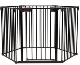 152&quot; Adjustable Baby/Child Safety Gate 6 Panel Play Yard Metal Doorways - £84.95 GBP