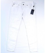7 For All Mankind White Skinny All Over Patchwork Stretch Denim Jeans Wo... - £157.37 GBP