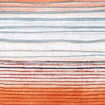 Sedona Stripes Orange Throw Pillow 17x17, Complete with Pillow Insert - £33.53 GBP
