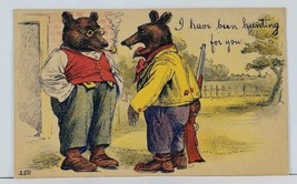 Teddy Bears in Clothes &quot;I have been Hunting For You&quot; Uniontown Pa Postcard L3 - £12.29 GBP