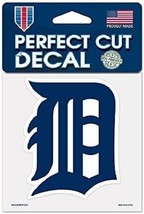 MLB Detroit Tigers Logo on 4&quot;x4&quot; Perfect Cut Decal Single WinCraft - £8.78 GBP
