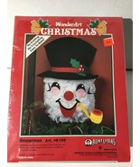 Children&#39;s Crafts Christmas Snowman by Aunt Lydia&#39;s WonderArt  K155 NEW ... - $12.60