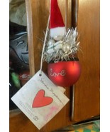 Sandra Magsmen Santa ornament says love - $3.99