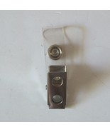 Metal Clip With Clear Vinyl Strap and Snap For ID Badge, Set of 5 - $6.22 CAD