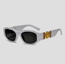 New Retro Irregular Square Sunglasses for Women Men Fashion Designer Small Frame - £15.22 GBP