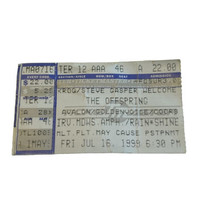 The Offspring Concert Ticket  Stub Irvine Meadows Amphitheater July 16, ... - £9.63 GBP