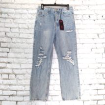 No Boundaries Jeans Womens Juniors 9 Super High Rise Button Fly 90s Mom ... - $24.99