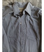 Men&#39;s Banana Republic Long Sleeve Button Up Shirt Blue Pinstripe Size XL - $11.30