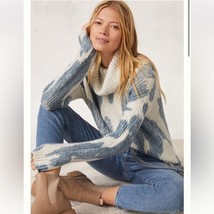 Anthropologie Pilcro White Sweater Women’s L Cowl Neck Oversized Cozy Soft SUmme - £89.55 GBP