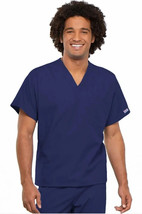 Cherokee Scrubs Workwear Nurse School Work Unisex V Neck Top 4777 Navy Blue - £11.56 GBP