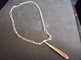 Monet Silvertone Pendant Necklace - $15.00