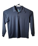 Bolle Golf Tech Mens Black Long Sleeve Polo Shirt Size L - £10.46 GBP