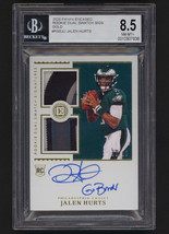 2020 Panini Encased Gold Jalen Hurts RC Auto Patch #2/10 BGS 8.5 Nm-Mt+/Auto 10 - £1,199.02 GBP