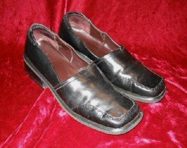 Mens Artiva Lites Leather Black Shoes Loafers 10M 10 M Brazil - $12.00