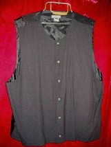 Mens Enrico Capucci Black Wool  Vest Button XL - $19.99