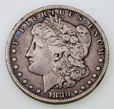 1880-CC $1 Silver Morgan Dollar in Very Good VG Condition, Nice Detail - $247.49