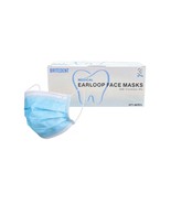 BRITEDENT ASTM Level 3 Earloop Face Masks Blue 3Ply 50/Bx BSI-BL03 - $12.50