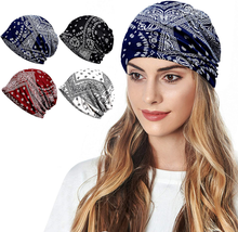 Cotton Face Bandanas for Sports Headwear Headband Neck Gaiter Chemo Cap Hair Los - £19.29 GBP