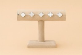 925 Sterling Silver Mother Of Pearl Clover Bracelet - $67.57