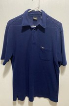 Vintage Mossimo Men&#39;s Navy Blue Polo Shirt Size Medium - £7.47 GBP