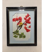 Vintage Japanese Wall Art Silk  &quot;Autumn Colors Are Pleasant&quot; 8x11.5&quot; Frame - $49.49