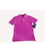 Polo Ralph Lauren Boy&#39;s Cotton Mesh Polo Shirt ,Size 7,NEON Purple /Blu ... - $377.73 MXN