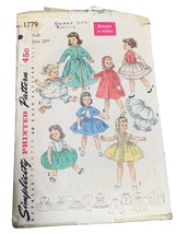 Vintage Simplicity 1779 Doll Clothes Sewing Pattern Sweet Sue Doll Size ... - $14.18