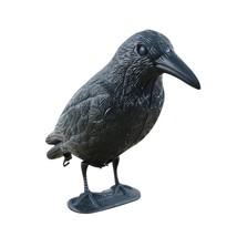 Outdoor Plastic Fake Crow Decoy Garden Yards Simulation Black Bird Baits Shoot S - £86.78 GBP