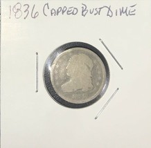 1836 10C Silver Capped Bust Dime.  20200156c - £19.97 GBP