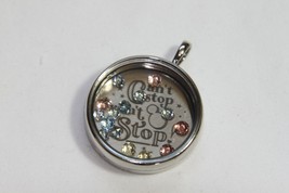 Origami Owl Living Locket Set Disney (New) Can't Stop Won't Stop - Med Silver Ll - £49.26 GBP