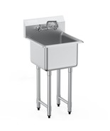 VEVOR Stainless Steel Prep &amp; Utility Sink, 1 Compartment Free Standing S... - $511.87 CAD