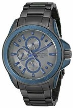NEW Armitron 20/4838GBSB Men&#39;s Metallic Blue Dial Gunmetal Chronograph Watch 50M - £62.33 GBP