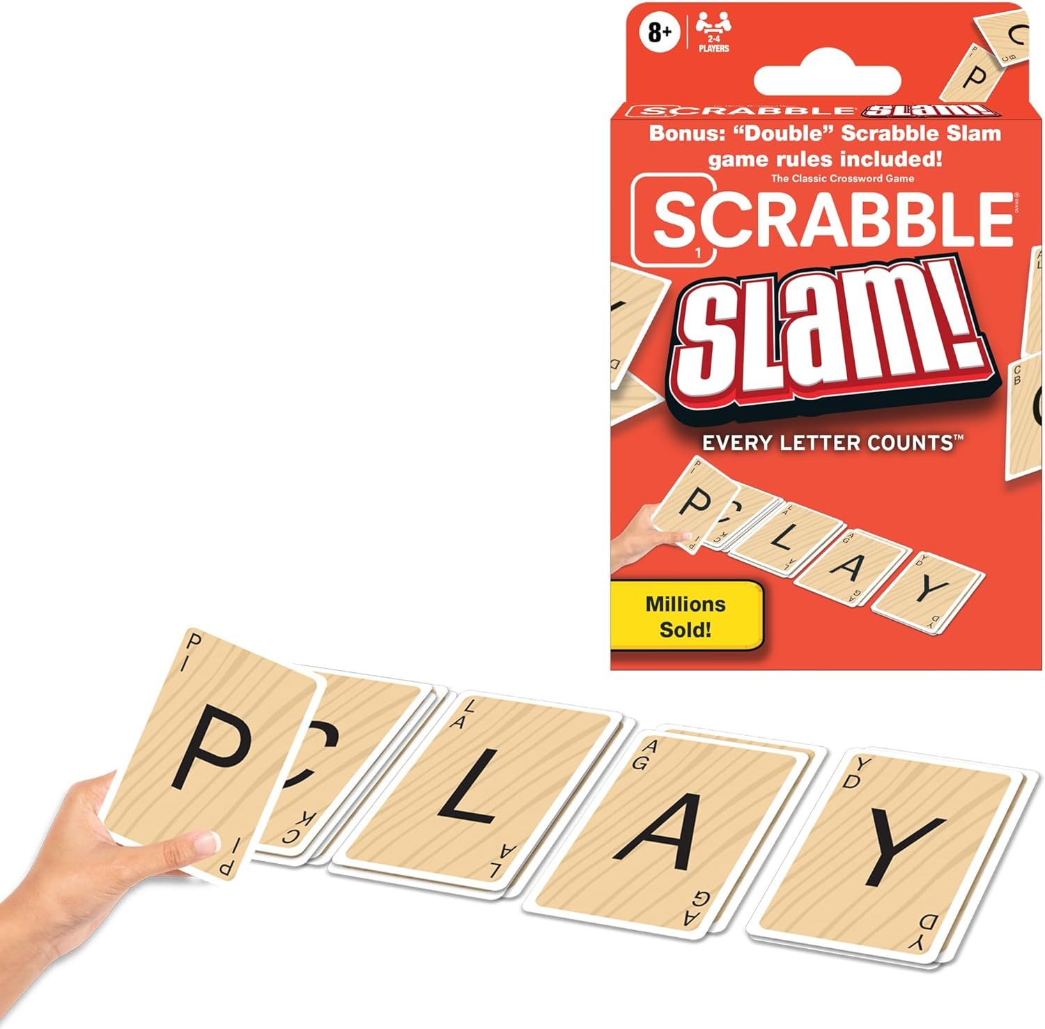 Scrabble Slam The 2000's Mega Hit Scrabble Card Game USA Fast Paced Card Game Ve - £16.02 GBP