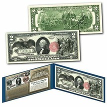 1880 Series $1 GEORGE WASHINGTON Hybrid Commemorative Banknote on Real $2 Bill - £11.20 GBP