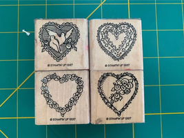Stampin Up Hearts 4 You Rubber Stamp Set - $5.07