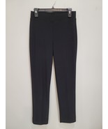 Joseph Ribkoff Womens Pants Stretch Tapered Leg Ankle Slits Pull On Blac... - $52.06 CAD