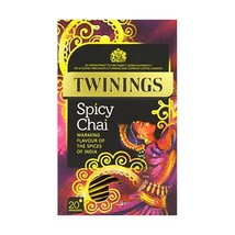 Twinings Spicy Chai Tea 20 Envelopes (Pack of 4)  - $18.00