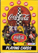 9 Members Of The Coca Cola Nascar Racing Family Playing Cards, New - £4.67 GBP