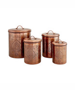 Nusteel 1 qt. Etched Antique Copper Canister - $49.10 CAD