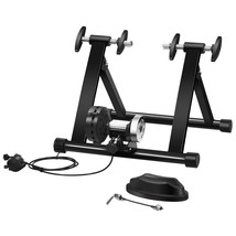 Folding Magnetic Bike Trainer Stand Bicycle Riding Exercise W/8 Adjustable Speed - £103.10 GBP