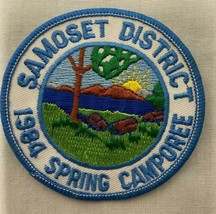 Vintage Boy Scout Samoset District 1984 Spring Camporee Patch  - £4.34 GBP