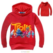 New Arrivals Trolls Sweatshirt Kids Poppy Clothes Girls  Hoodies Baby Boys Hoody - £56.95 GBP