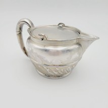 Vintage Reed &amp; Barton Silver Soldered Creamer With Lid #1521 - $37.39