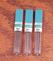 Lot of 3 Packs of Foray .07 mm HB Leads, 36 leads total - £5.08 GBP