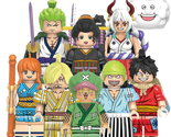 8Pcs One Piece Minifigures Luffy Chopper Robin Zoro Nami Usopp Mini Block Set - $24.92