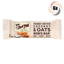 6x Bars Bob&#39;s Red Mill Peanut Butter Coconut &amp; Oats Bar | Gluten Free | 1.76oz - £16.06 GBP
