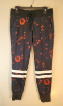TRUE RELIGION Women Size S Small Red Poppy Floral Jogger Pants - £12.63 GBP